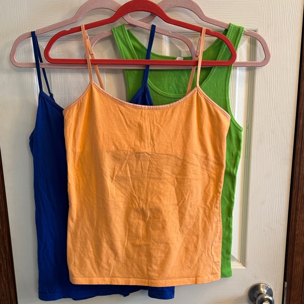 SO Brand Camisole Bundle‎ - Navy, Peach, Lime
